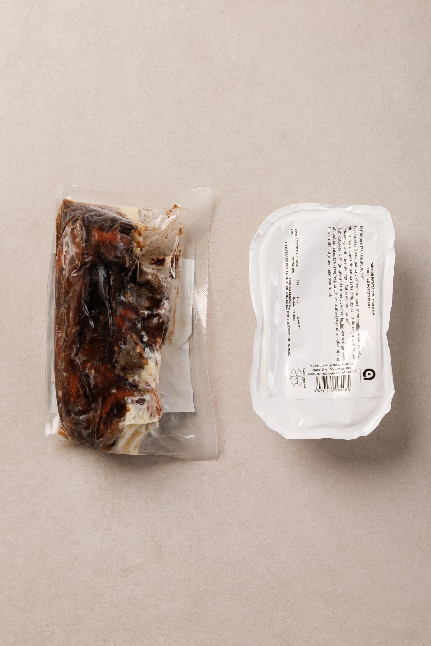 Rabo Estofado con Setas acompañado de Puré de Patata y Trufa - SAGÓ