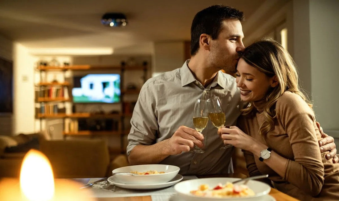 cena romántica en casa