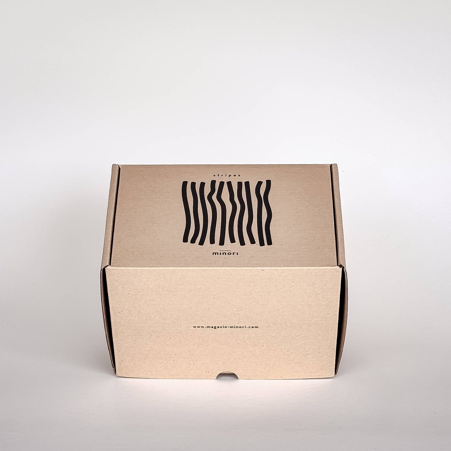 Jarrón Artesanal Rayas Cotto Naranja: Cerámica Italiana Pintada a Mano