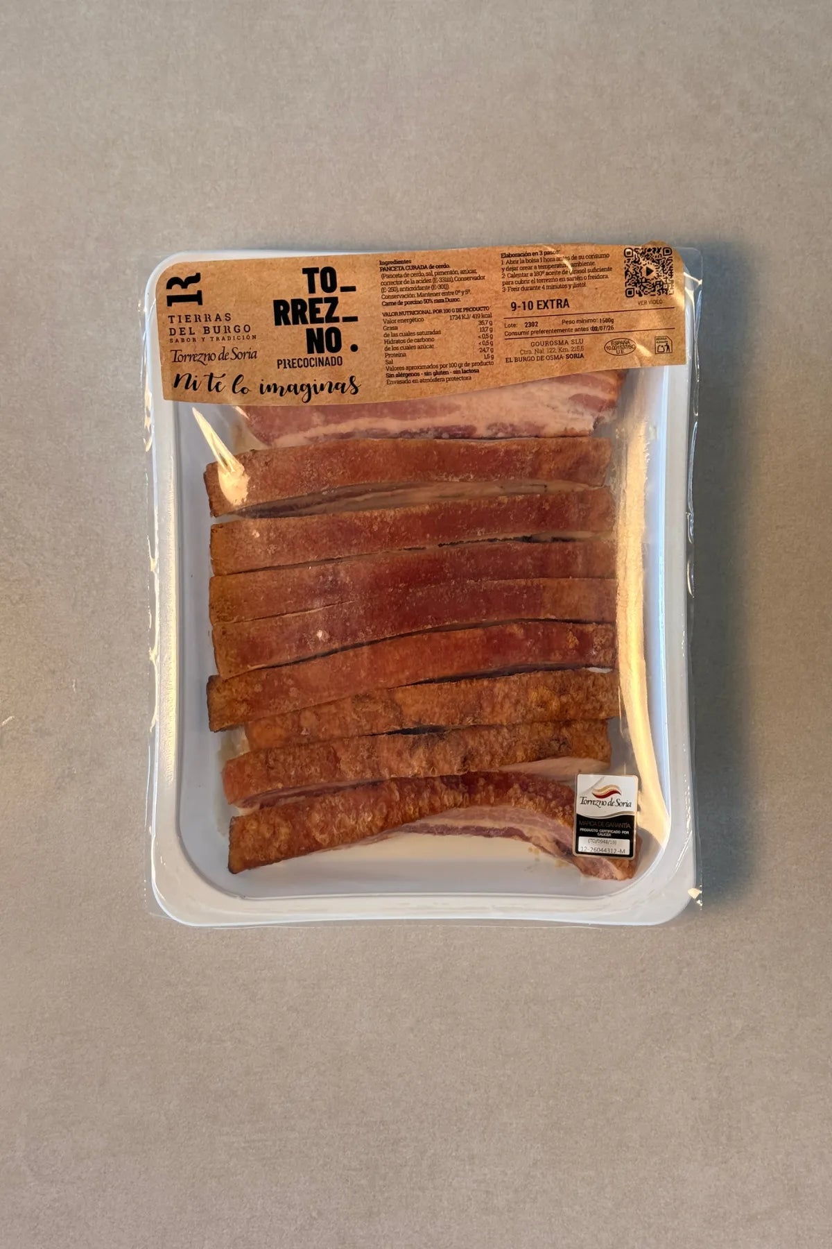 Torreznos de Soria Precocinados Extra (1.500 g) - 9/10 piezas