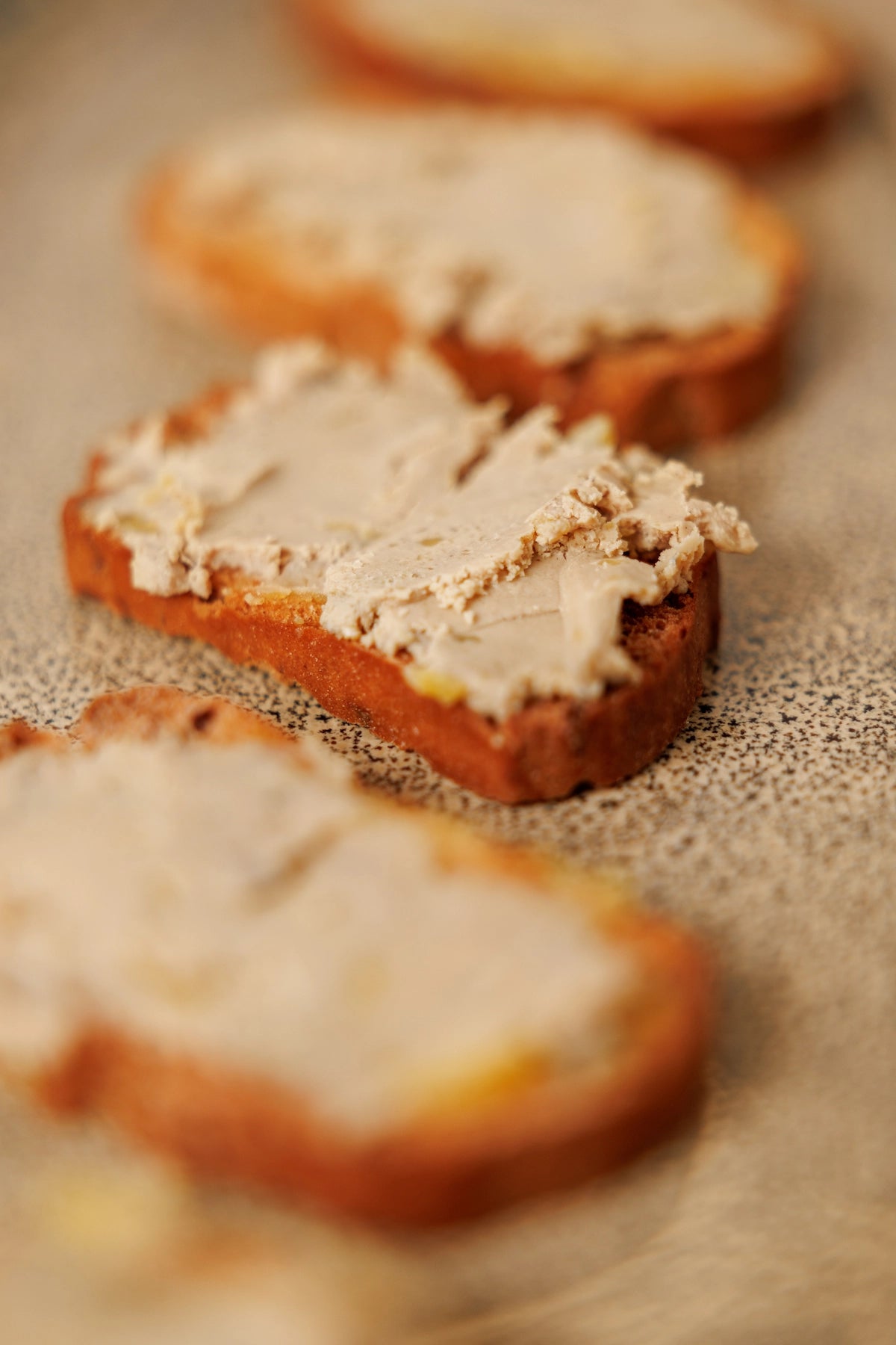 Foie Gras de Pato Entero "Mi-Cuit" con Tostaditas Crujientes de Mantequilla y Arándanos - SAGÓ