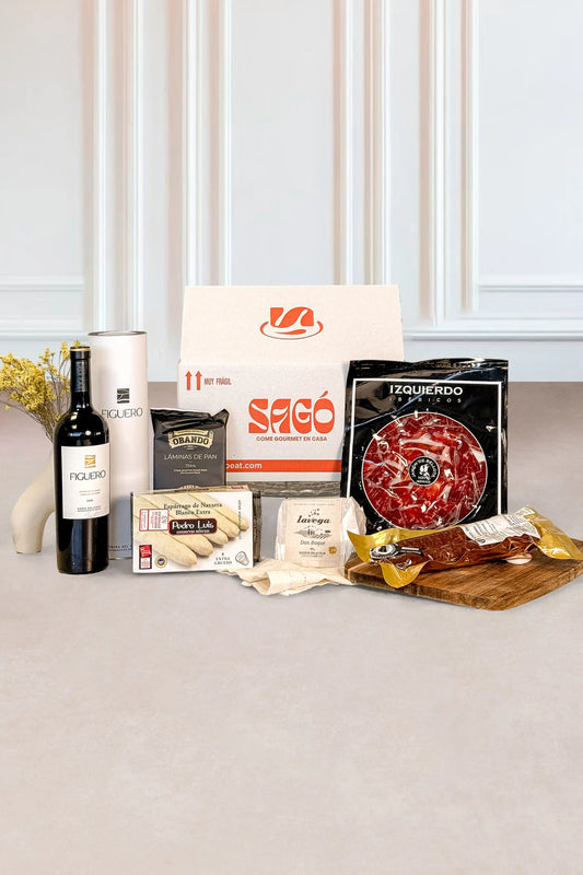 Box de regalo Embutidos Ibéricos y Vino - Día de la madre | SAGÓ