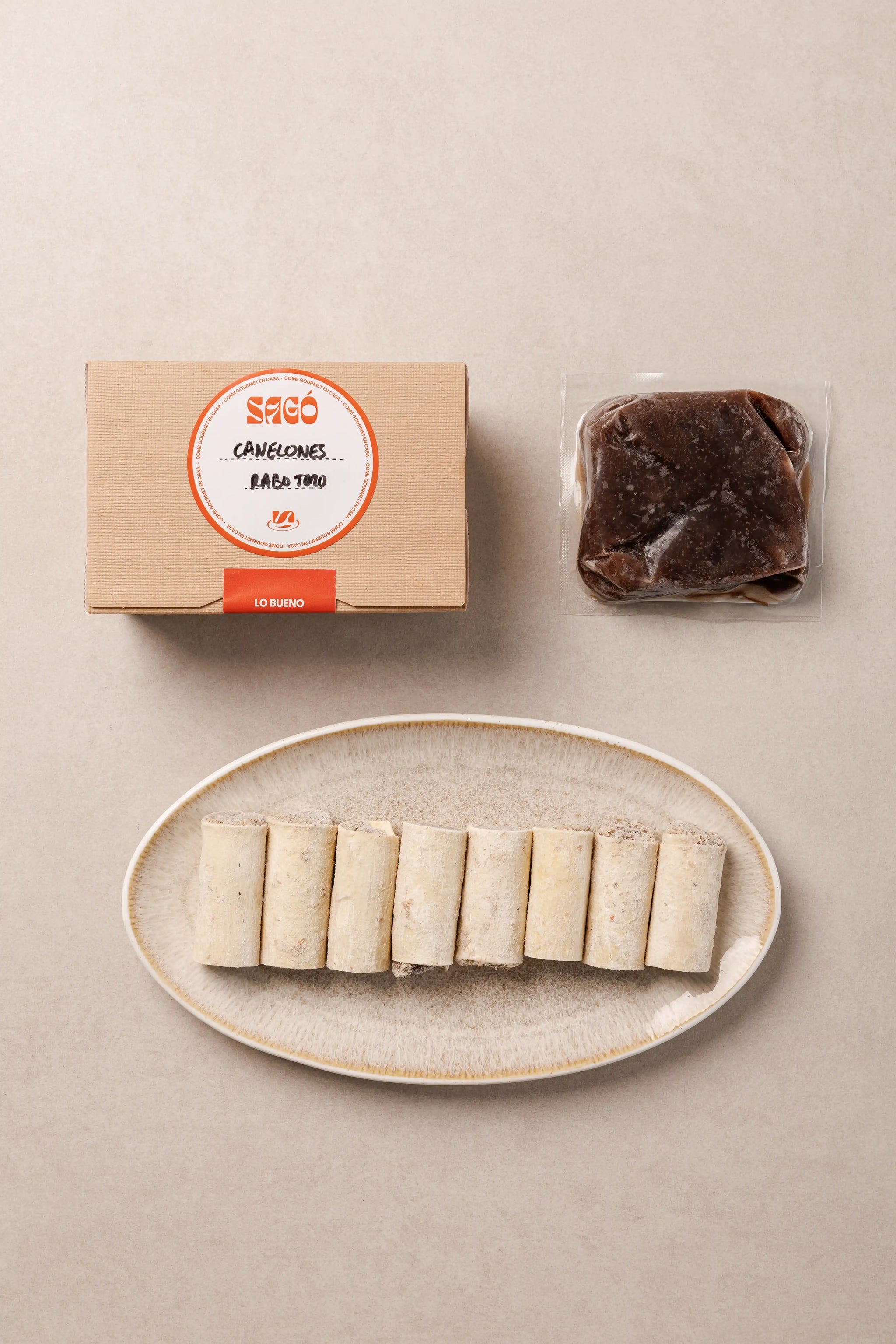 Canelones de Rabo de Toro y Boletus en su salsa (2 pers.) - SAGÓ