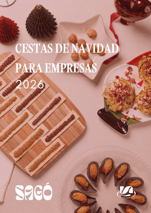 Portada del catálogo de cestas de Navidad para empresas de SAGÓ