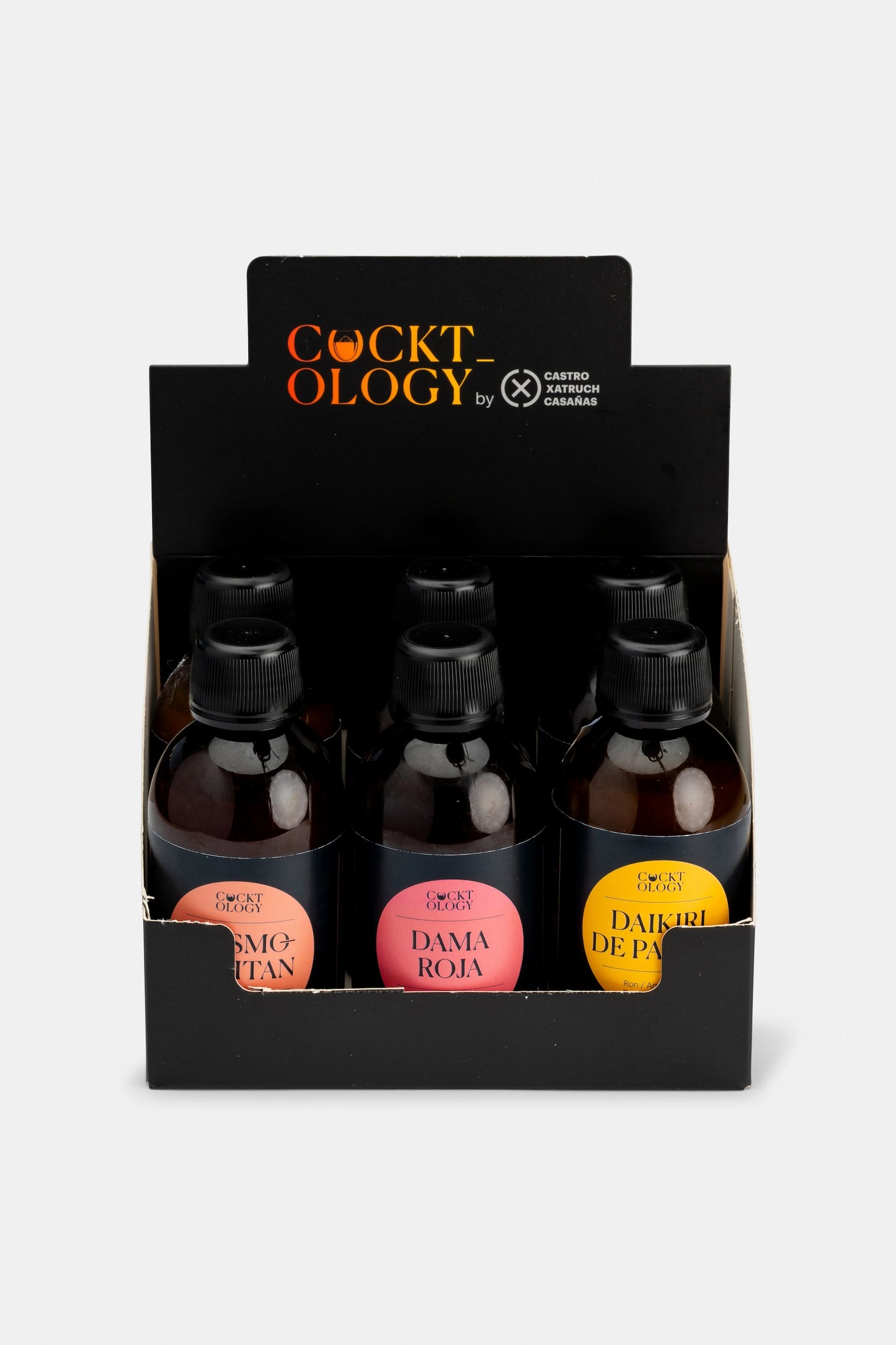 Pack de 6 Cócteles Disfrutar (Cosmopolitan, Dama Roja, Daikiri de Pasión, Piña Colada, Mojito y Jalisco) - SAGÓ