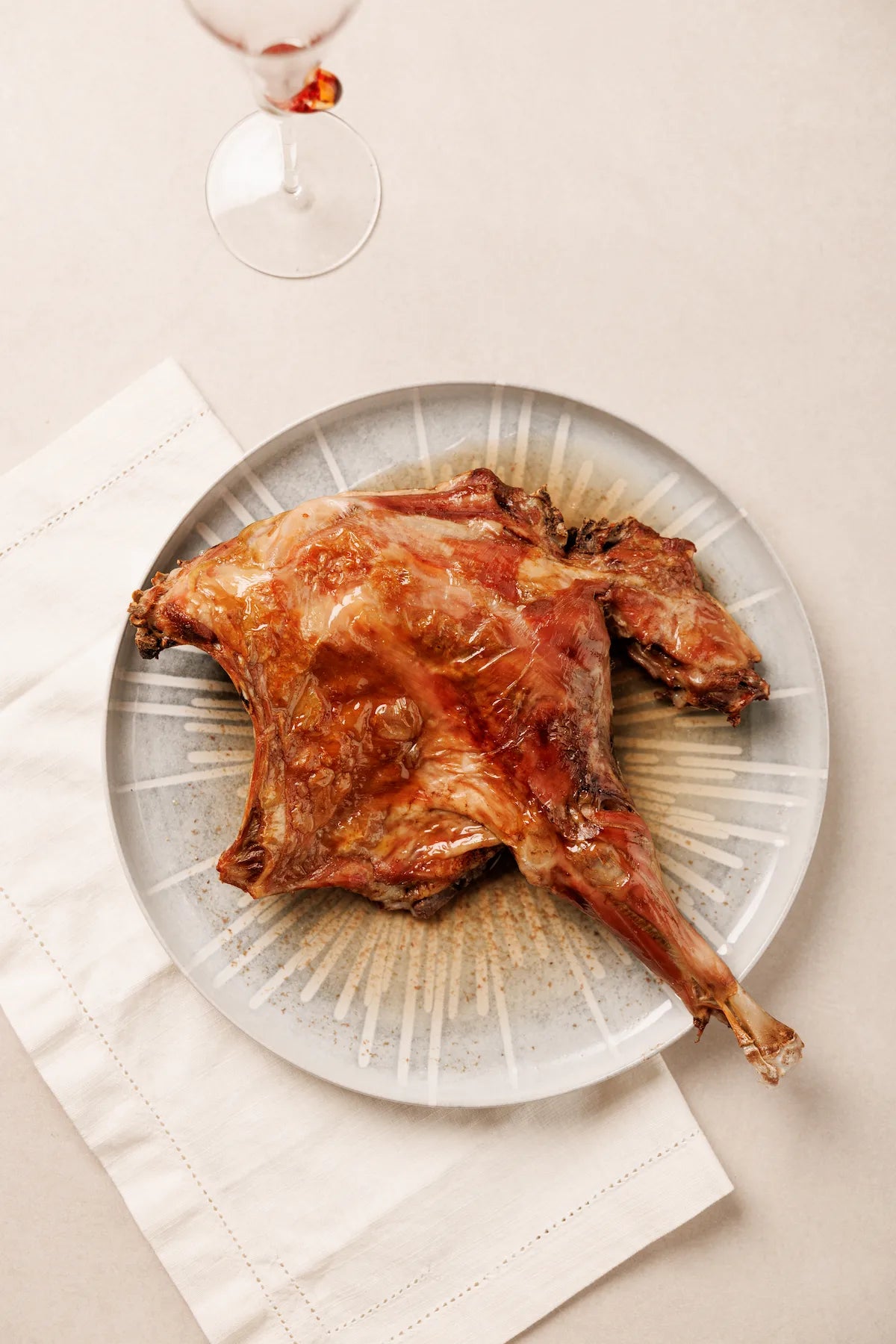 cuarto lechazo asado