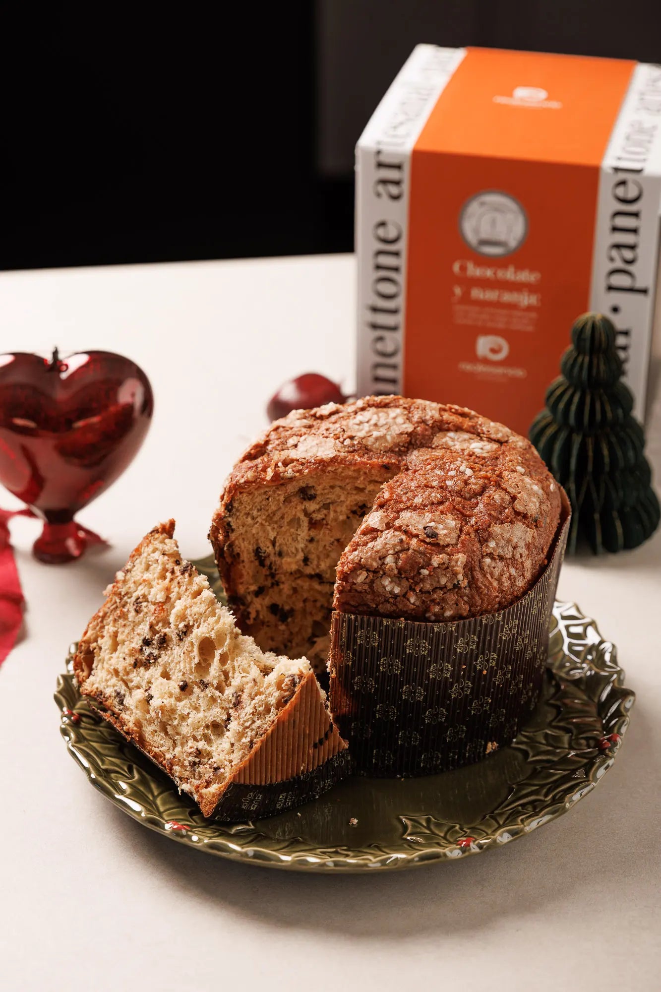 panettone chocolate y naranja