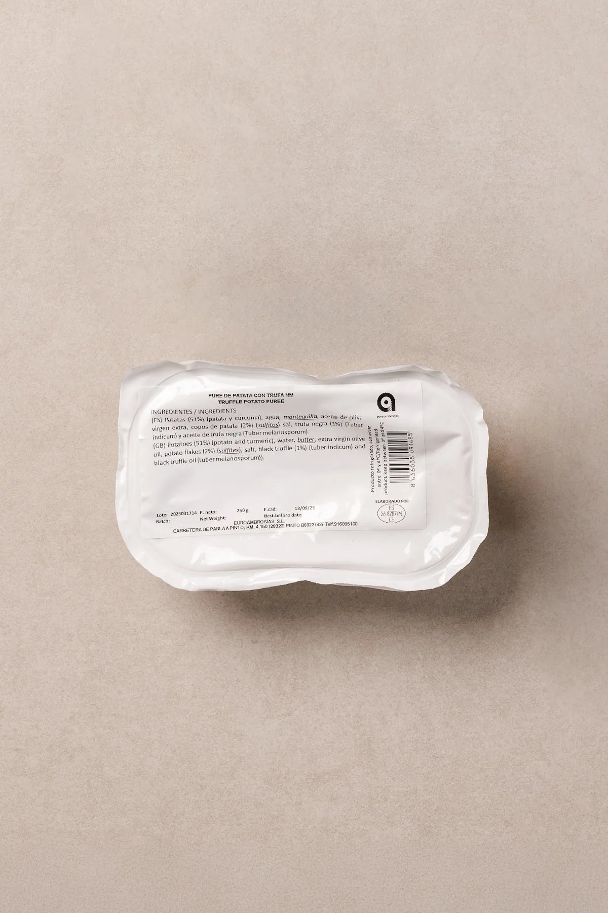 pure de patata y trufa