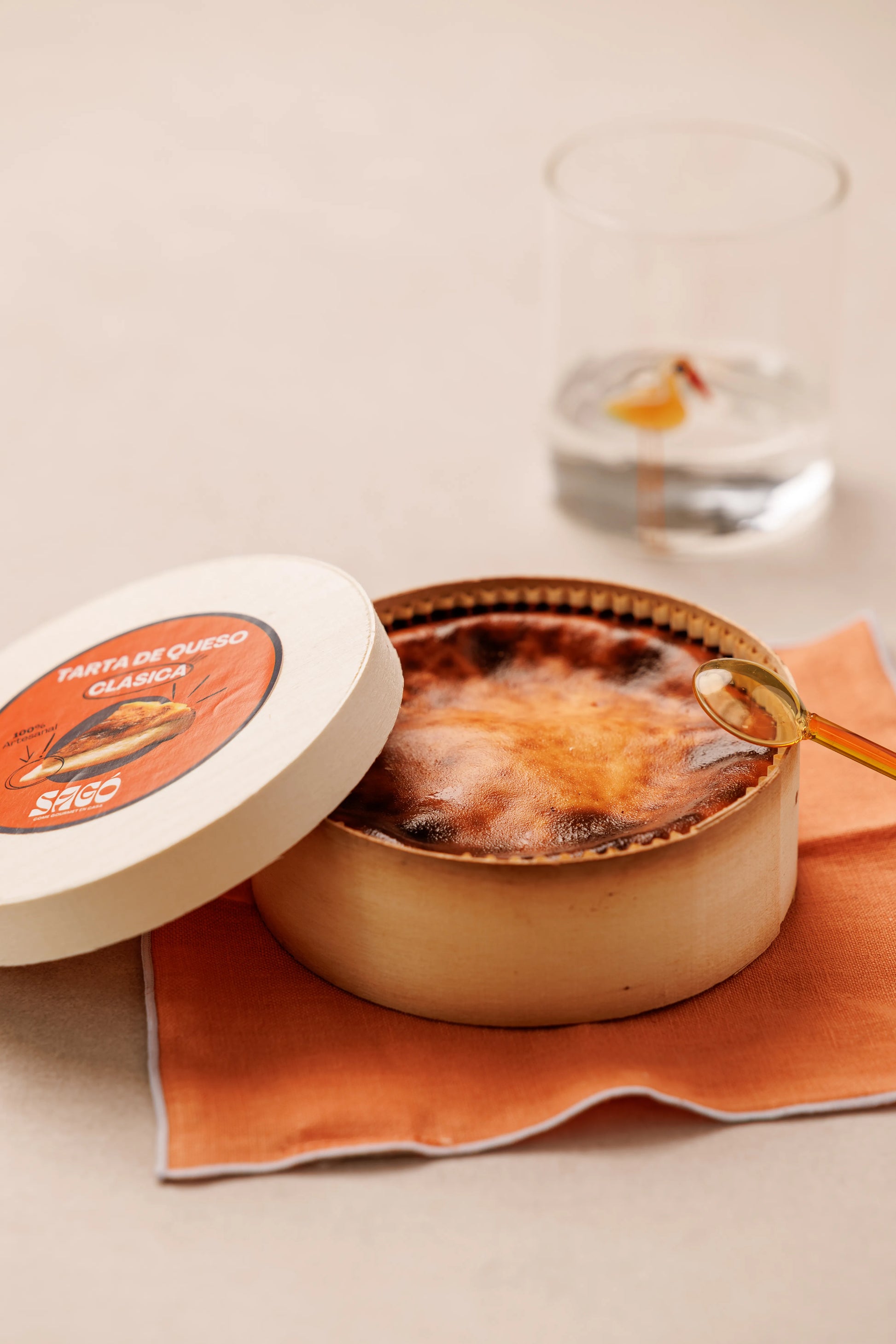 Tarta de Queso Cremosa Clásica Artesanal Sagó (2 pers.) - SAGÓ