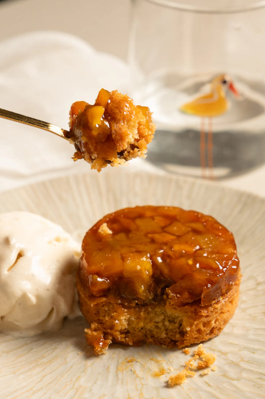 Tatín de Mango y Praliné de Almendra - SAGÓ